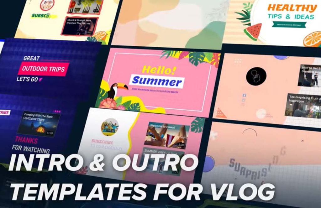 Unlock your creativity easily with Intro and outro templates 